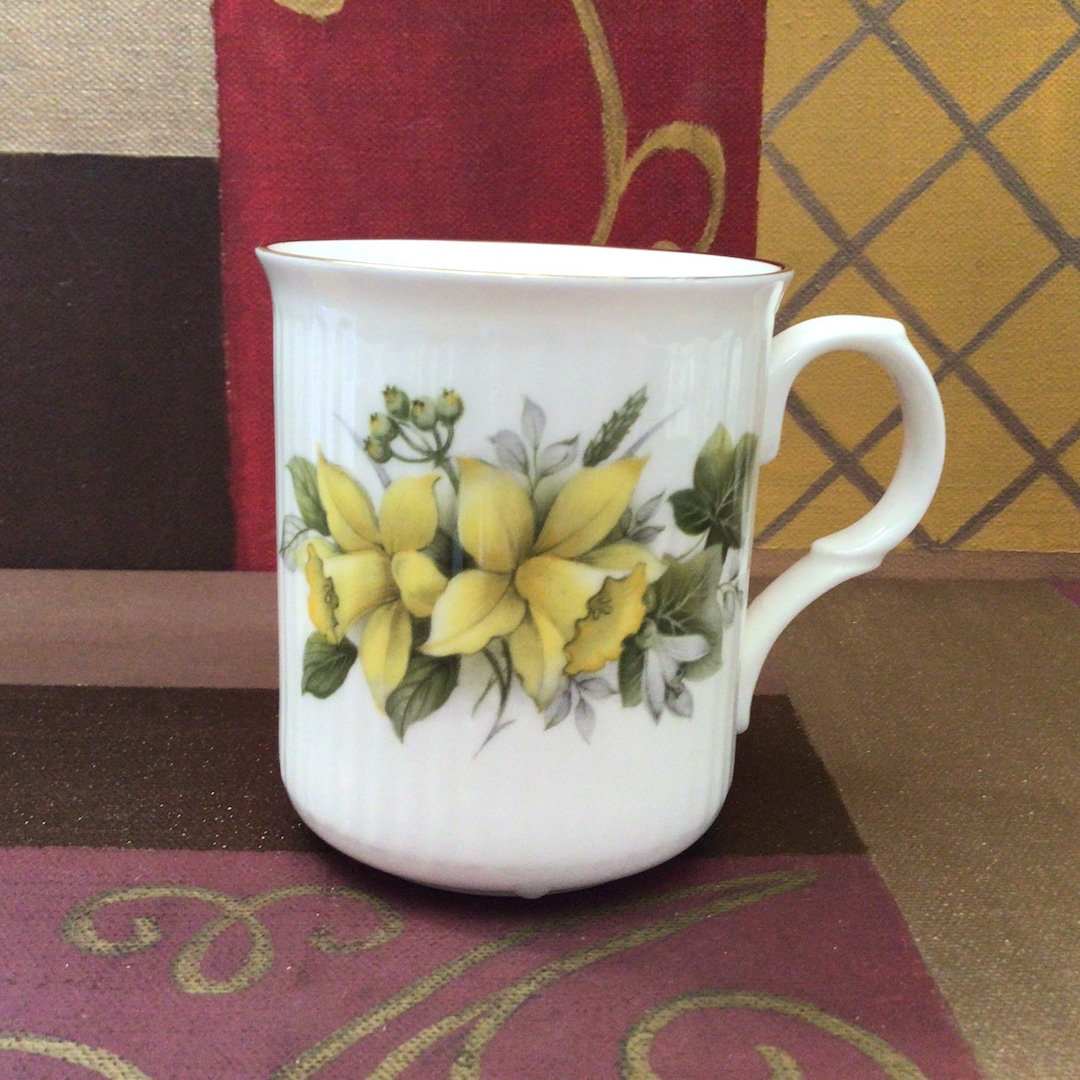 Sadler Wellington Daffodil Coffee Tea Mug Bone China England Etsy
