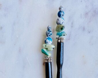 Butterfly Button Hair Sticks Button Art Spring and Summer Beach Hair Beach Buns Hair Sticks