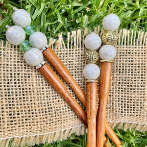 Golf Ball Hair Sticks • Golf Gift for Women • Golf Lover Gift • PGA Hair Accessory