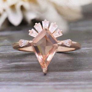Peach Moissanite Etsy