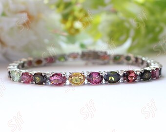 Oval Bracelet Halo Bracelet. Oval 7x5 Black Onyx /& White Topaz Women Slider Bracelet In Silver With Slide Lock Handmade Bracelet For Her
