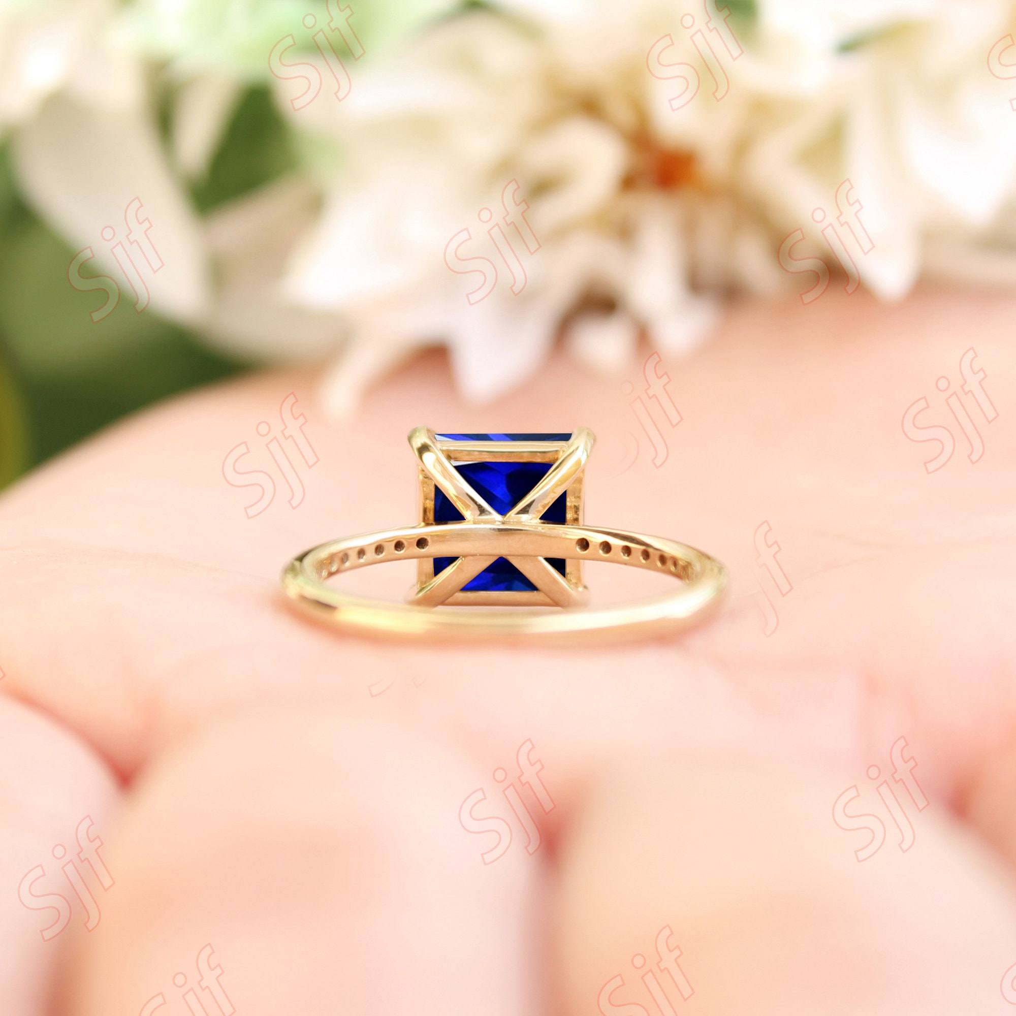 All Blues Square Ring Thin サイズ62 正規品】All Blues SQUARE RING THICK 60 Mens Gorgeous Blue Square