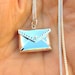 Sterling Silver Envelope Pendant Necklace