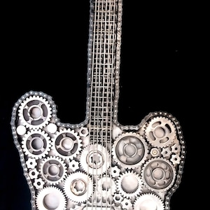 Custom Welded Steel Gears Electric Guitar
