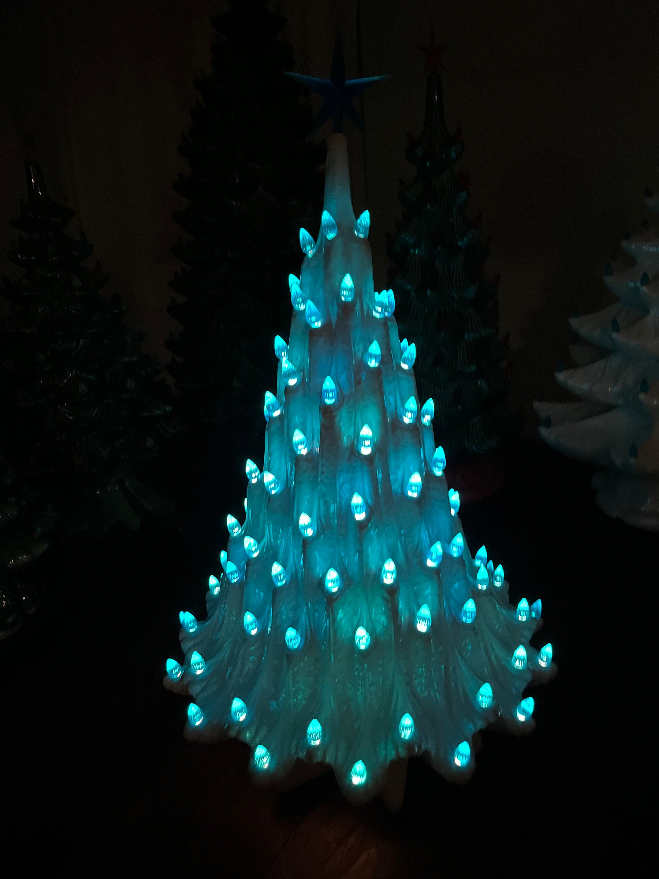 22 Inch Retro White Ceramic Christmas Tree - Etsy