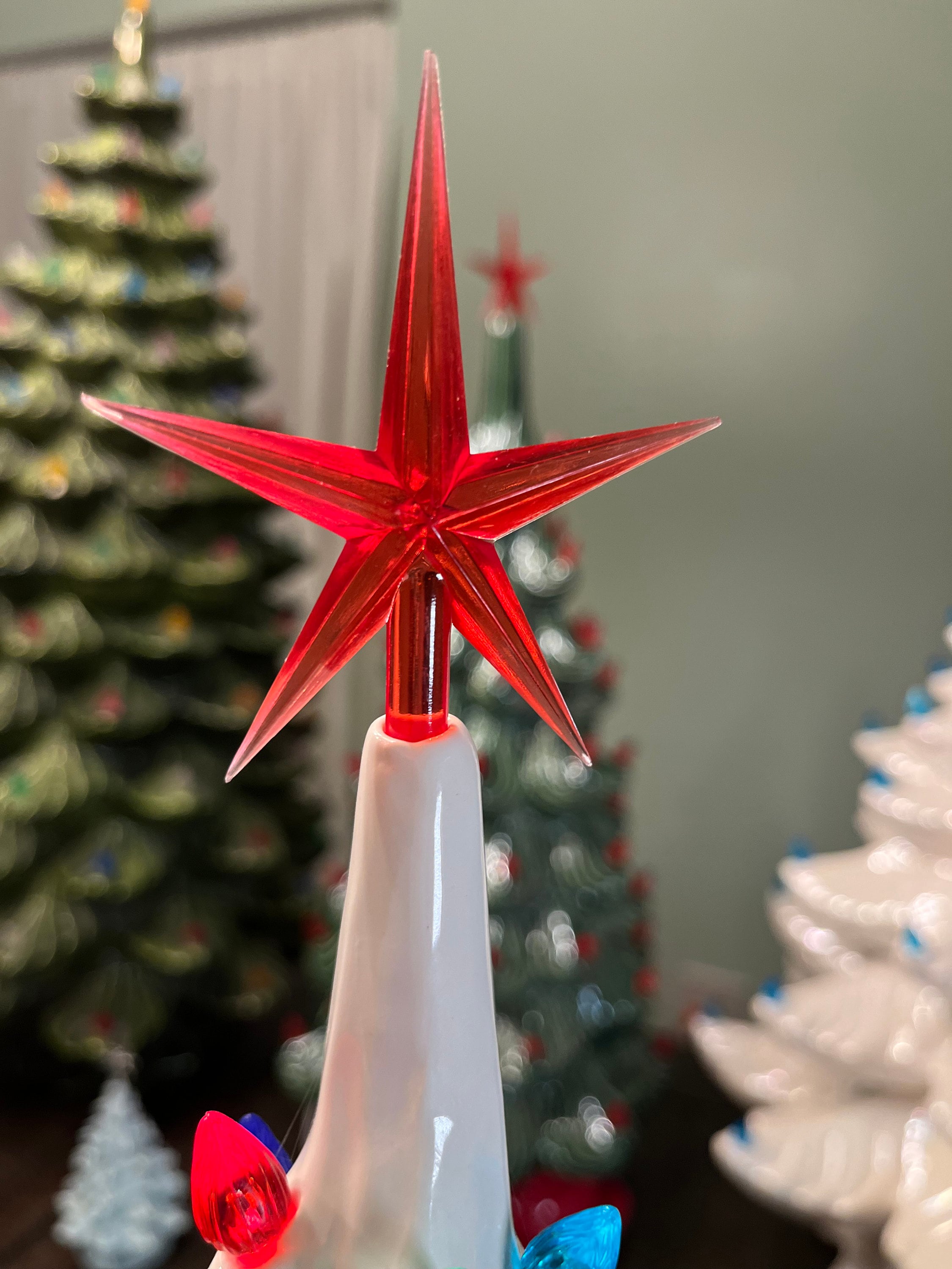 22 Inch Retro White Ceramic Christmas Tree - Etsy