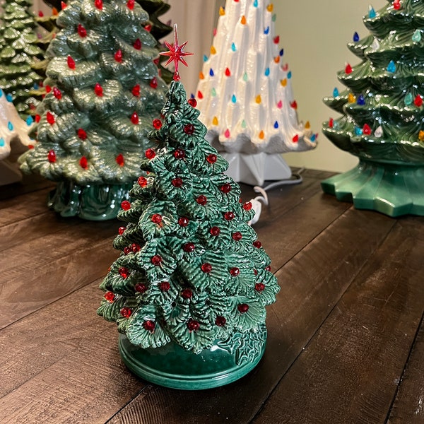 10 inch Green Ceramic Christmas tree