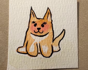 Custom Pet Portrait - Watercolor Handmade
