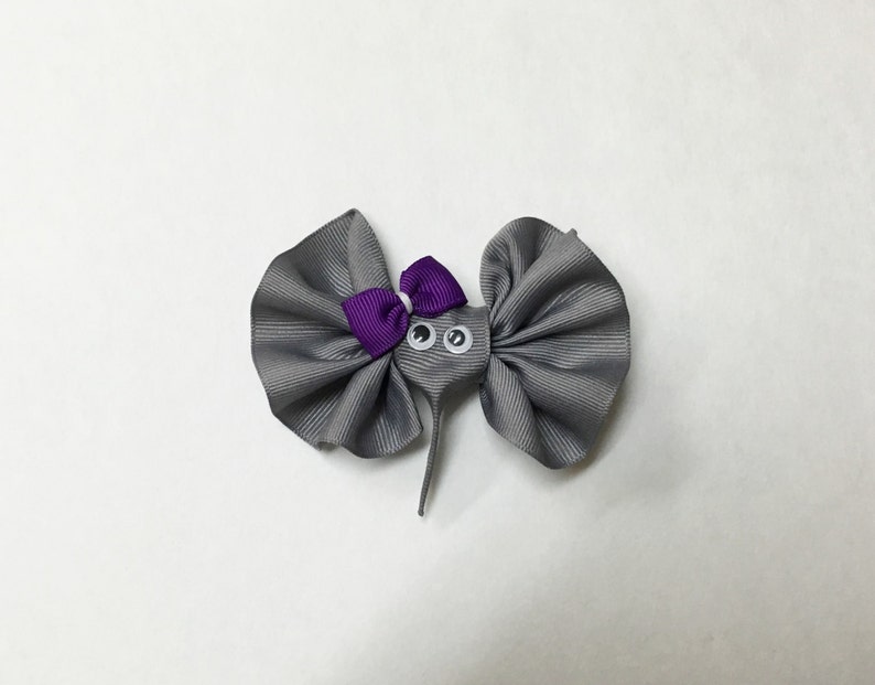 Elephant Hair Bow Elephant Hair Clip Ribbon Sculpture Etsy