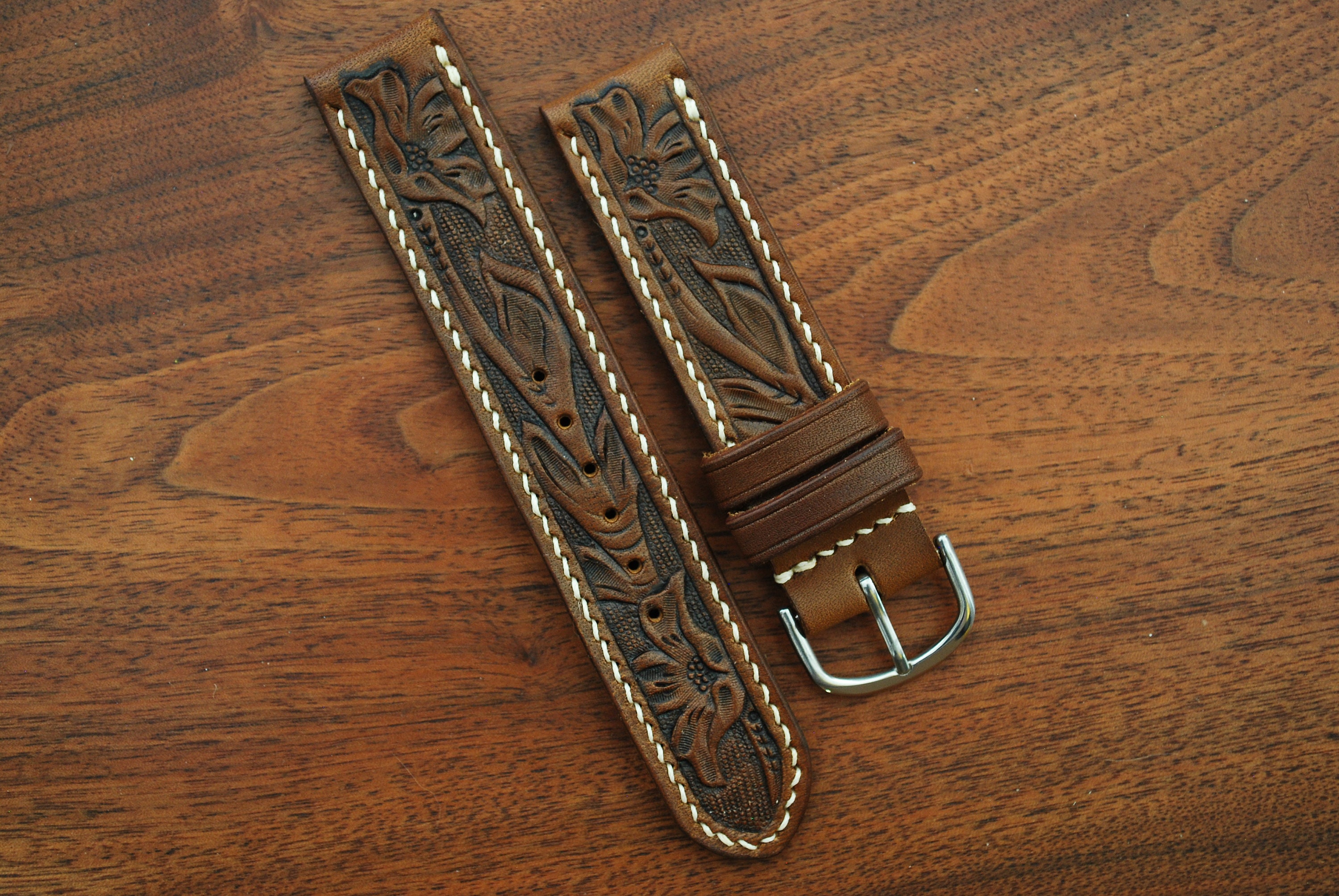 20/22/24mm Custom Leather Watch Strap Buckles 24mm / 10set