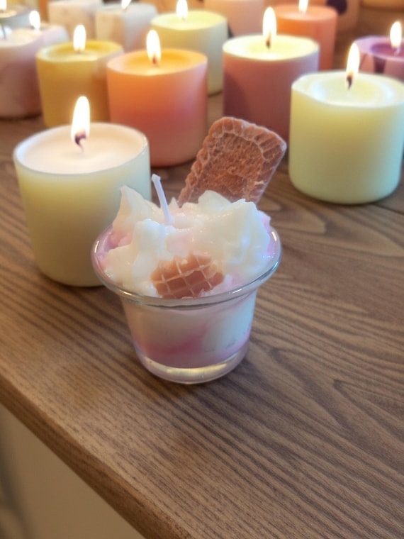 Biscuit and Cream Dessert Candle