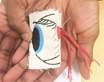 Eyeball Hand Embroidery Pattern, Beginner/Intermediate (Digital Download)