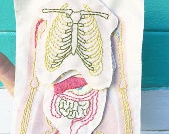 Anatomy fabric | Etsy