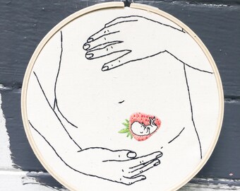 Hand Embroidery Pattern, Embroidery Pattern, Strawberry Baby PDF