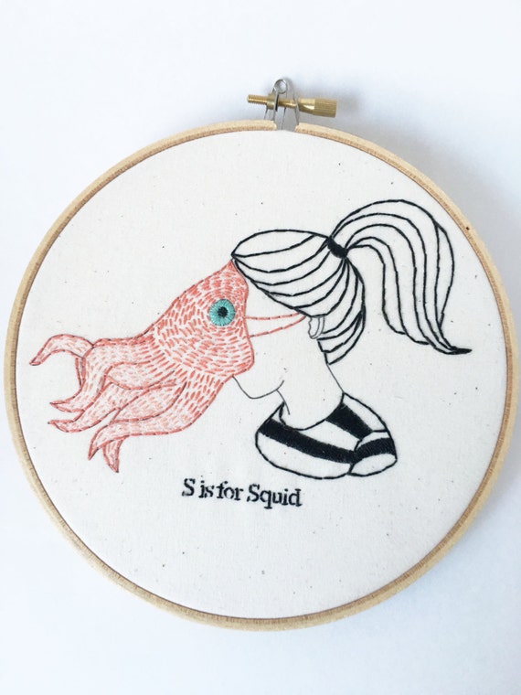 Hand embroidery nwcvq modern embroidery nwcvq s is for  etsy Hand embroidery nwcvq modern embroidery nwcvq s is for  etsy