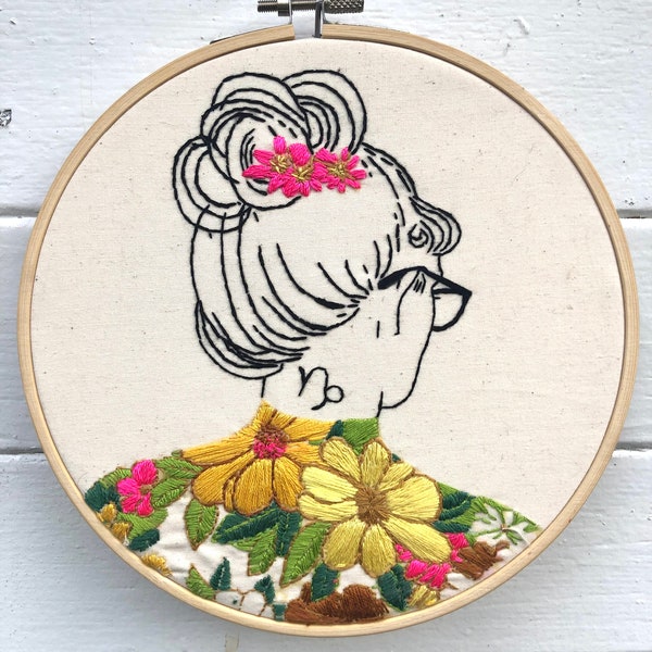 Capricorn Design, Capricorn Pattern, Astrology, Hand Embroidery Pattern