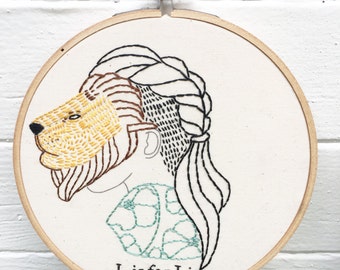 Hand Embroidery Pattern, Embroidery Pattern, L is for Lion Pattern