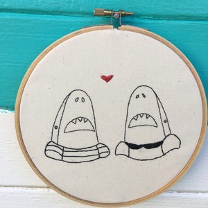 Hand Embroidery Pattern, Shark Embroidery Pattern, Embroidery Pattern PDF