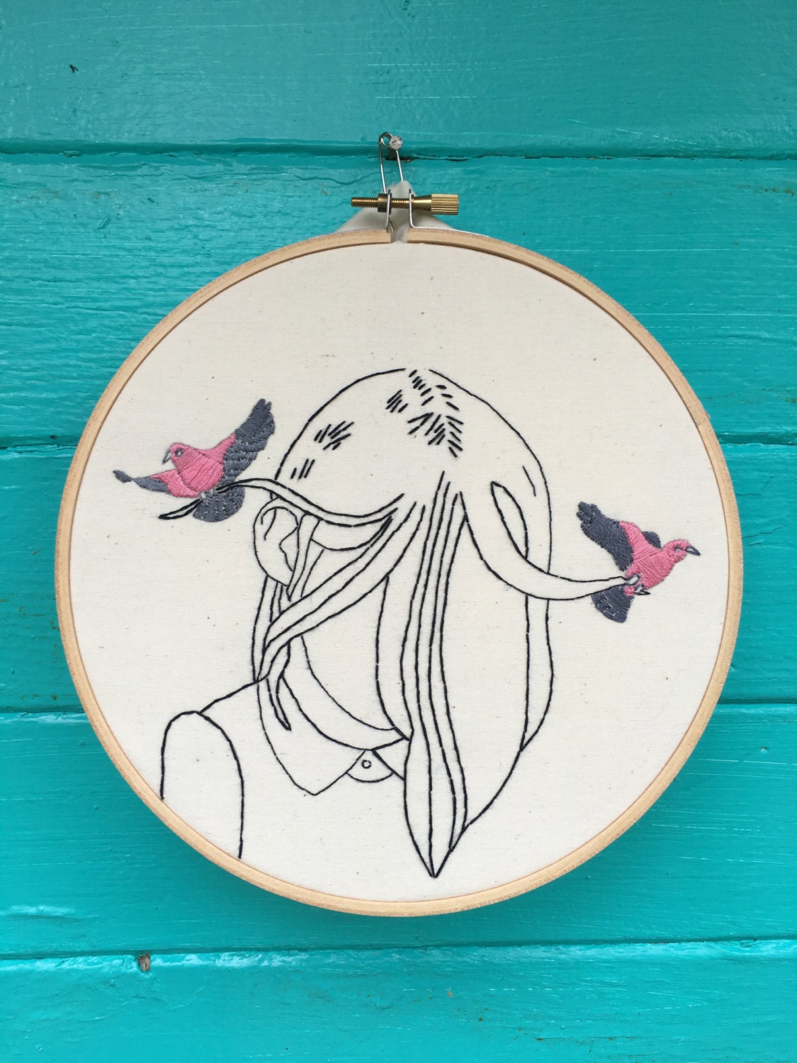 Embroidery Kit, Hand Embroidery Kit, D.I.Y. Kit, Introvert Embroidery…