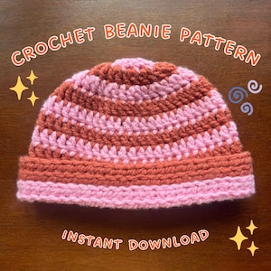 Crochet Beanie Pattern: Willow Beanie PDF (Digital Download)