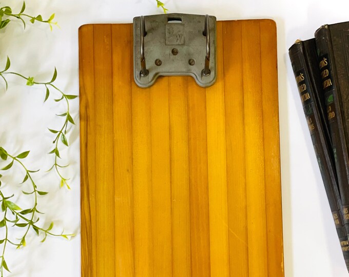 Vintage Globe Wernicke Wood Clipboard 2 Hole Binder Display Etsy
