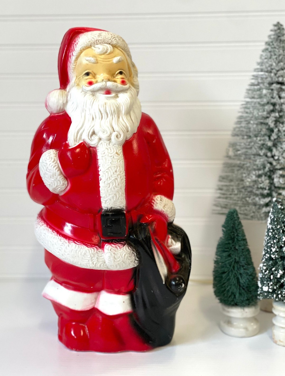 Santa Blow Mold Vintage Tabletop Santa Blowmold 13 Working Light up