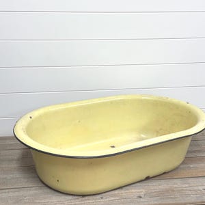 アンティーク　オーバルウォッシュタブ Vintage Enamel Wash Tub - Etsy