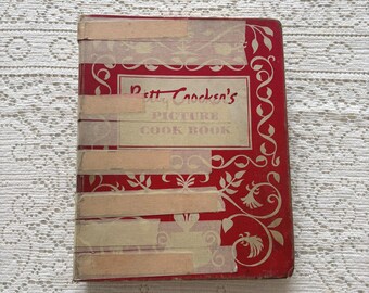 Vintage Betty Crocker Cookbook: Red & White Picture Cook Book (Imperfect Condition)