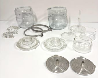 Vintage Pyrex percolator parts- 6 cup glass INDIVIDUAL flameware replacement pieces