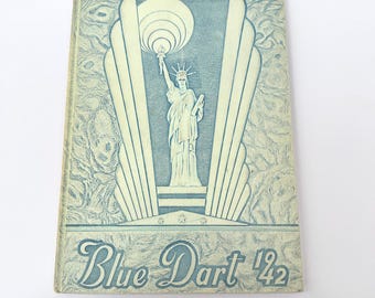Blue Dart 1942  Yearbook Ralph Waldo Emerson Junior High School Pomona CA