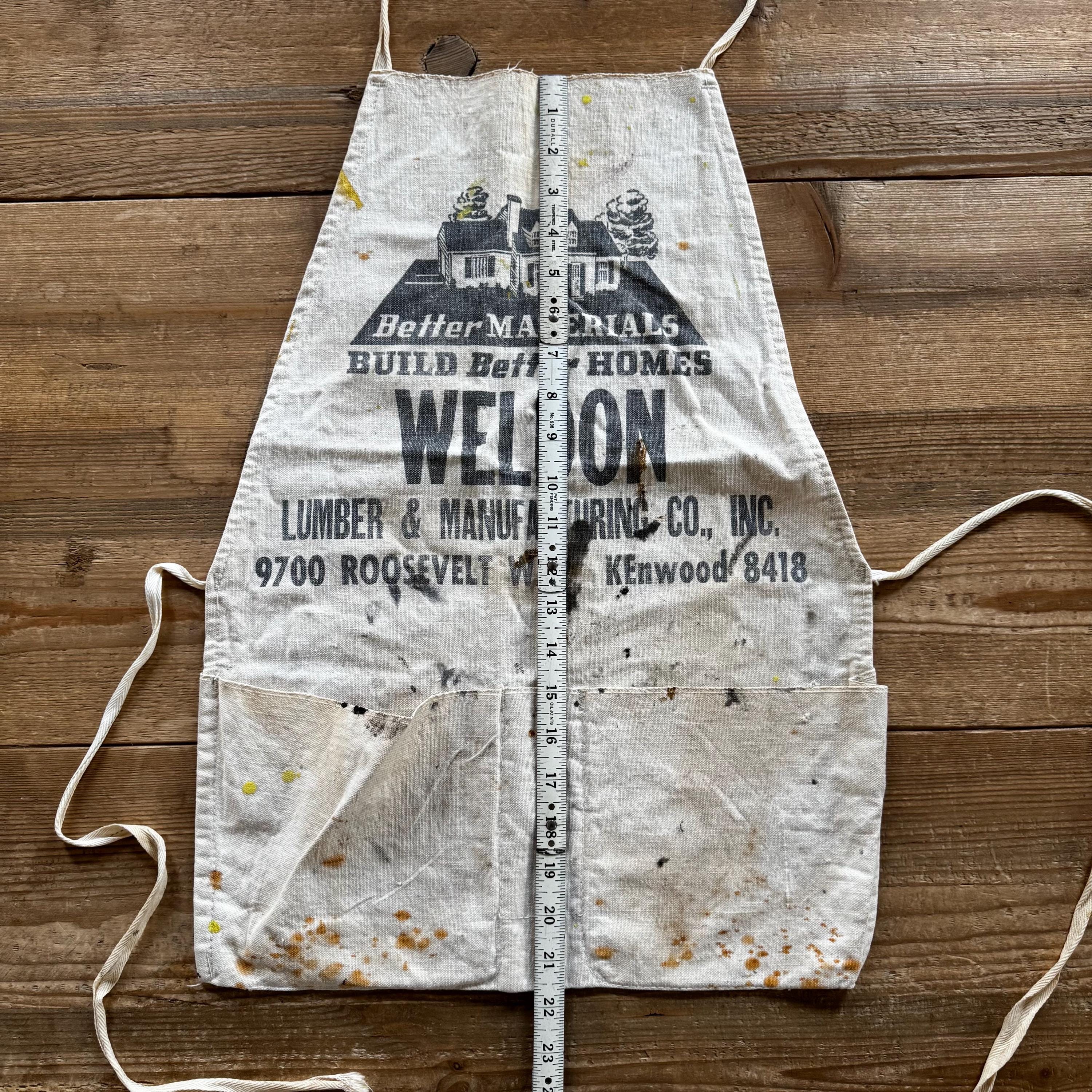 Vintage Lumber Company Nail Apron: Weldon Lumber and Manufacturing