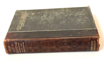 Antique "New Latin Grammar" Book by Allen & Greenough, 1903