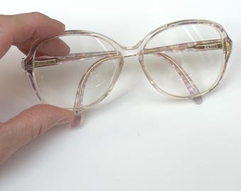 Vintage 70s Safilo Elasta 5618 Italy frames only eyeglasses oval butterfly glasses