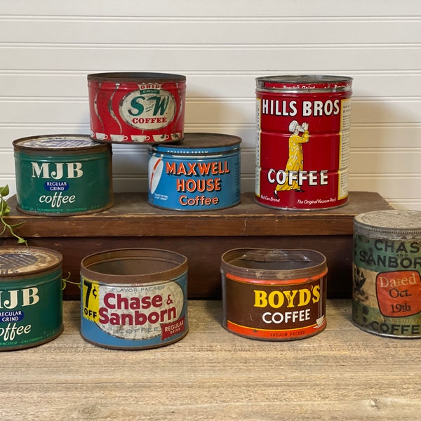 Vintage Tin Cans Etsy