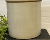 Antique stoneware crock- utensil crock- cream crock