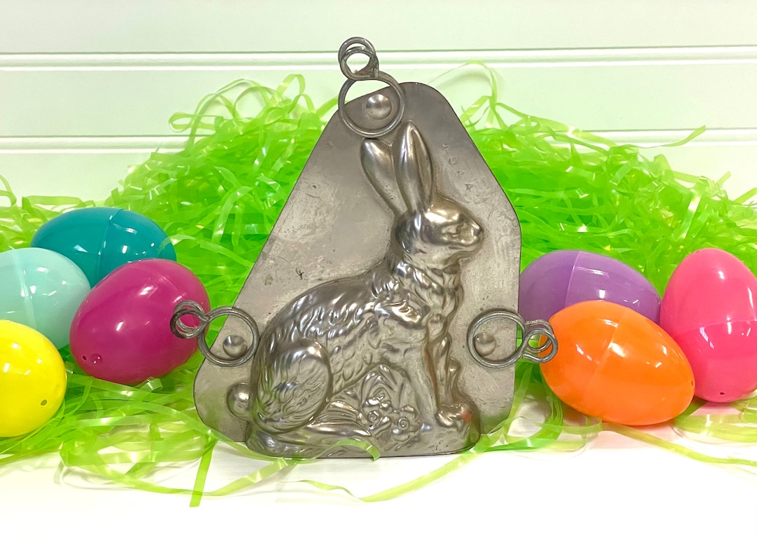 Vintage Rabbit Chocolate Mold Candy Mold Easter Bunny Chocolate Mold Etsy