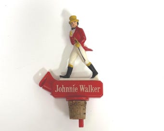 Vintage Johnnie walker bottle stopper and pourer