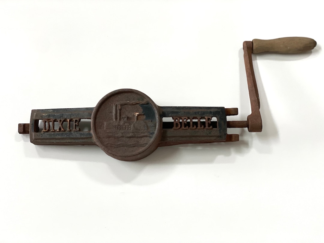 Vintage Dixie Bell Hand Crank for Ice Cream Bucket Cast Iron Crank With