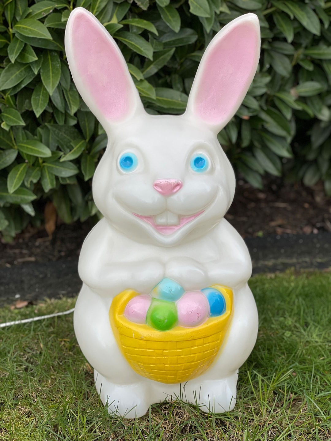 Easter Bunny Blow Mold Vintage Empire Blowmold Etsy