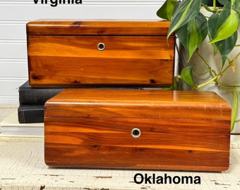 Vintage Lane Cedar Chest: CHOICE of Salesman Sample Jewelry Boxes
