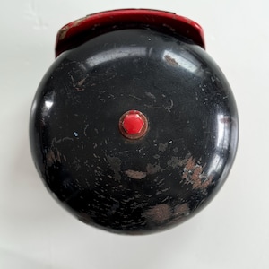 Autocall Fire Alarm Bell- Red Fireman Box- The Autocall Company Shelby Ohio- Fire department decor