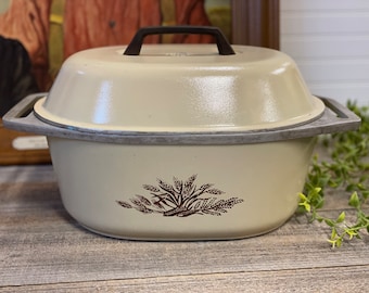 Club Aluminum USA 4.5 Qt Dutch Oven Soup Pot Yellow Harvest Gold