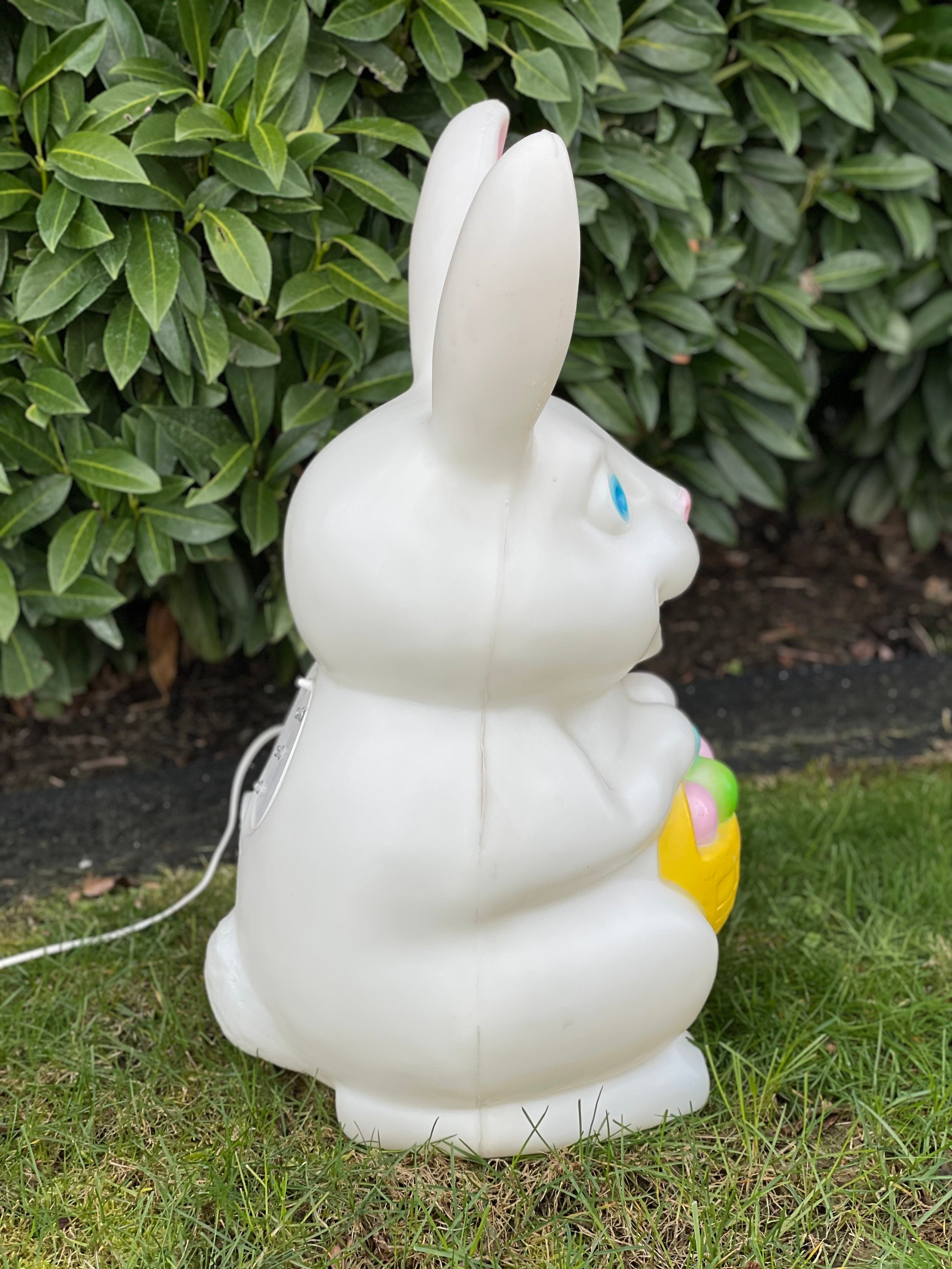 Easter Bunny Blow Mold Vintage Empire Blowmold Etsy