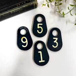 Vintage cow tags- choice of cattle tags- old weathered number tags