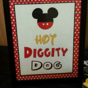 Hot Diggity Dog 8 x 10 Sign