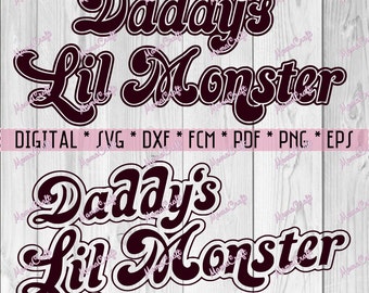 Download Daddys lil monster | Etsy