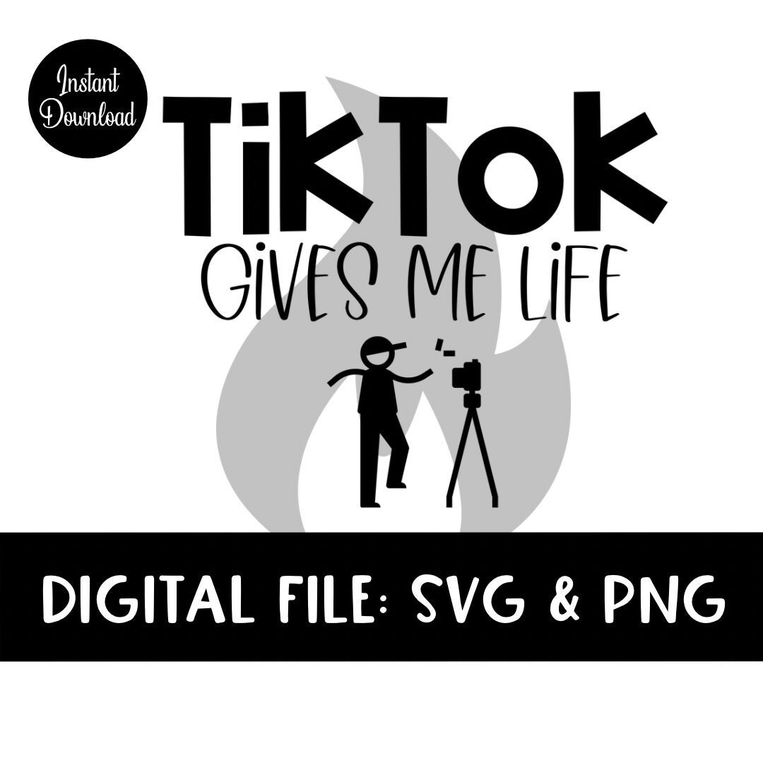 Tiktok Gives Me Life Tshirt, Tiktok Tees, I Love Tiktok, Gifts for