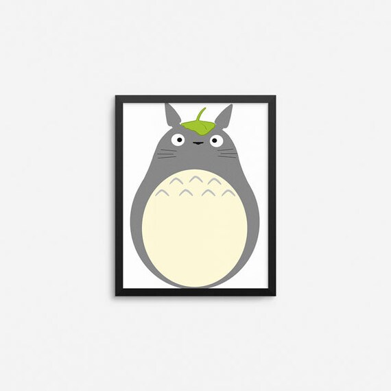 Totoro My Neighbor Totoro Leaf Hand Drawn Kawaii Fan Art