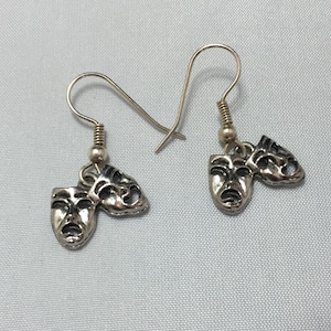 Theatre Mask Charm Earrings