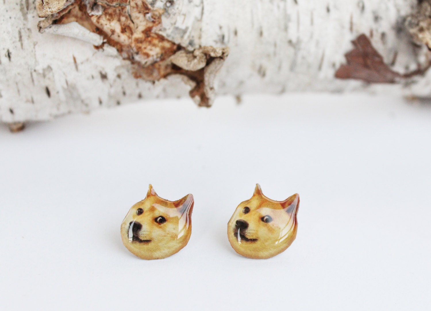 Doge earrings Meme studs Dog earrings Doge studs | Etsy